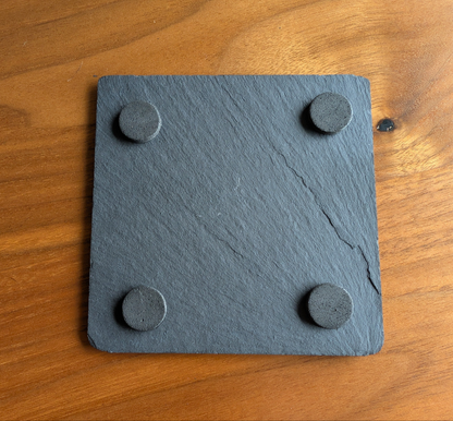Personalized slate coasters 