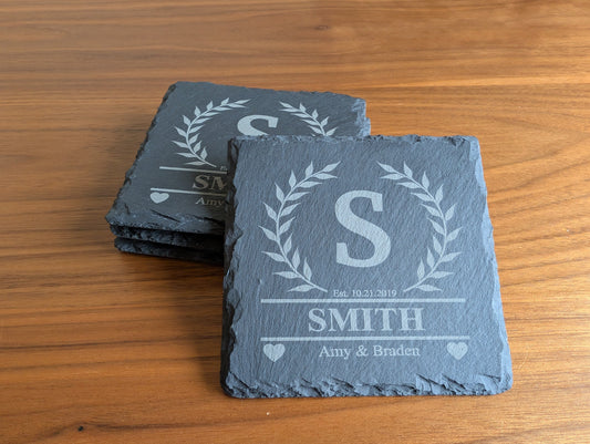 Personalized Slate Coasters